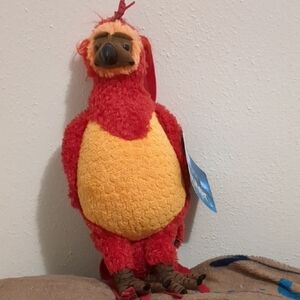 Red and Yellow Plush Bird Toy